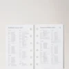 2025 Pocket Book Diary Insert White Paper Men
