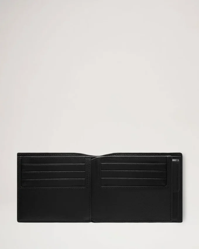 8 Card Coin Wallet Black Small Classic Grain Men