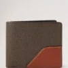 8 Card Wallet Mole & Cognac Bioveg Scotchgrain & Flat Calf