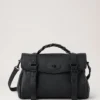 Alexa Black Heavy Grain Leather Family