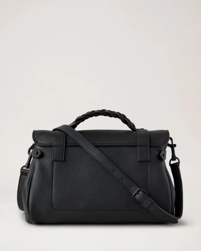 Alexa Black Heavy Grain Leather Family