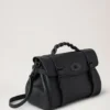Alexa Black Heavy Grain Leather Family