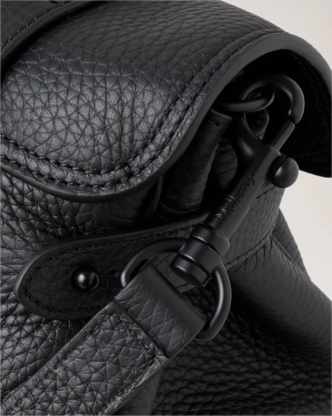 Alexa Black Heavy Grain Leather Family