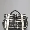 Alexa Pre-Loved Black & White Printed Check Pre-Loved Bags