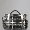 Alexa Pre-Loved Black & White Printed Check Pre-Loved Bags