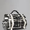 Alexa Pre-Loved Black & White Printed Check Pre-Loved Bags
