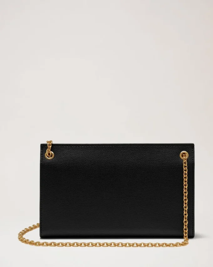 Amberley Clutch Black Cross Grain Leather Amberley
