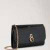 Amberley Clutch Black Shiny Small Croc Women