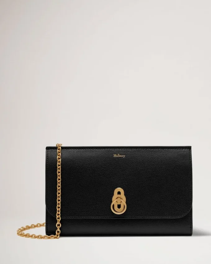 Amberley Clutch Black Small Classic Grain Women