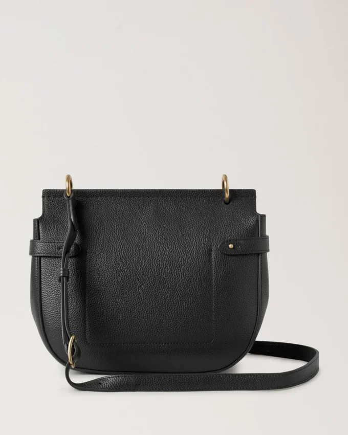 Amberley Satchel Black Small Classic Grain Women