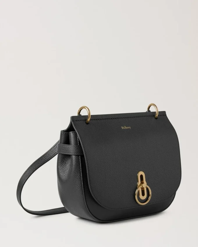 Amberley Satchel Black Small Classic Grain Women