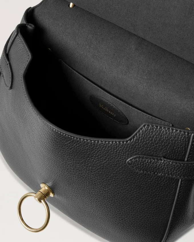 Amberley Satchel Black Small Classic Grain Women