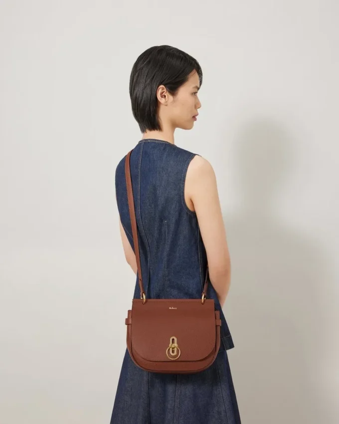 Amberley Satchel Oak Two-Tone Small Classic Grain