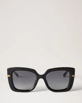 Amberley Square Sunglasses Black Bio Acetate Women