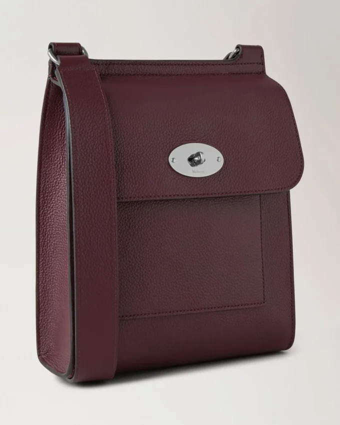 Antony Black Cherry Small Classic Grain Women