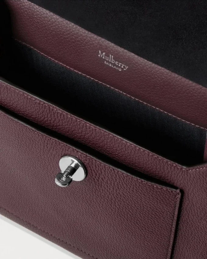Antony Black Cherry Small Classic Grain Women