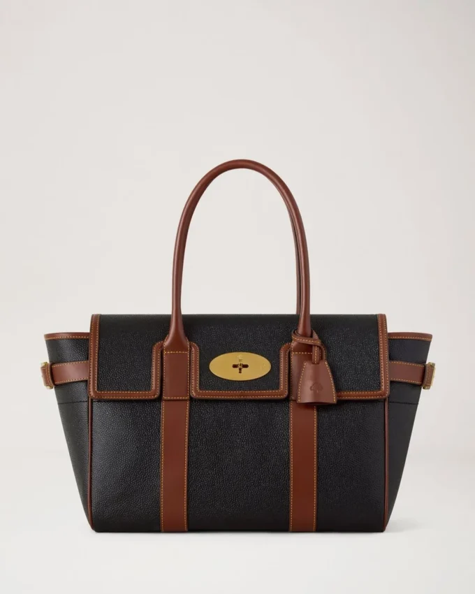 Bayswater Black & Cognac Bio-Based Scotchgrain Women