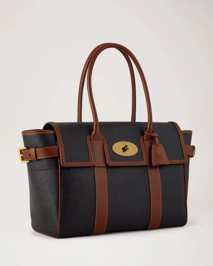 Bayswater Black & Cognac Bio-Based Scotchgrain Women