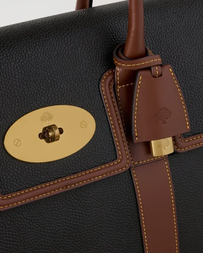 Bayswater Black & Cognac Bio-Based Scotchgrain Women