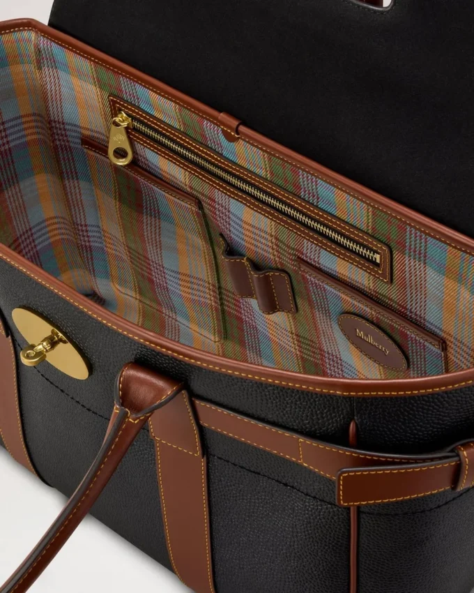Bayswater Black & Cognac Bio-Based Scotchgrain Women