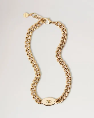 Bayswater Chunky Chain Necklace Gold Stainless Steel