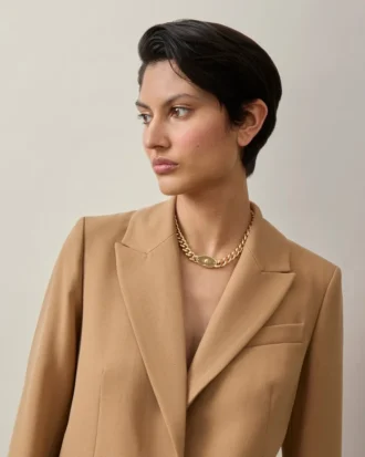 Bayswater Chunky Chain Necklace Gold Stainless Steel