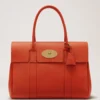 Bayswater Coral Orange Small Classic Grain Family
