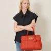 Bayswater Coral Orange Small Classic Grain Family