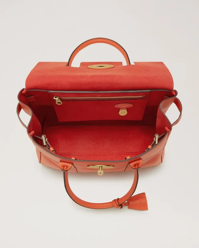 Bayswater Coral Orange Small Classic Grain Family