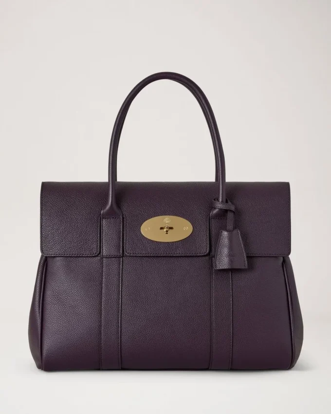 Bayswater Deep Aubergine Small Classic Grain Women
