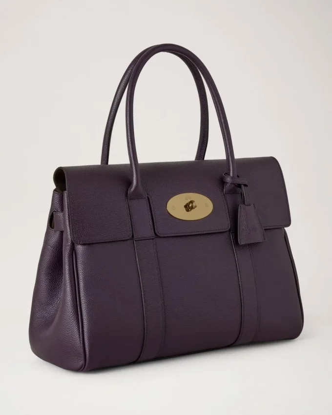 Bayswater Deep Aubergine Small Classic Grain Women