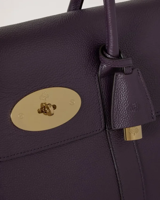 Bayswater Deep Aubergine Small Classic Grain Women