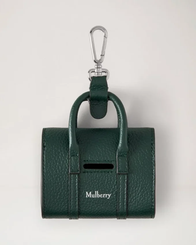 Bayswater Dog Bag Holder Mulberry Green Small Classic Grain