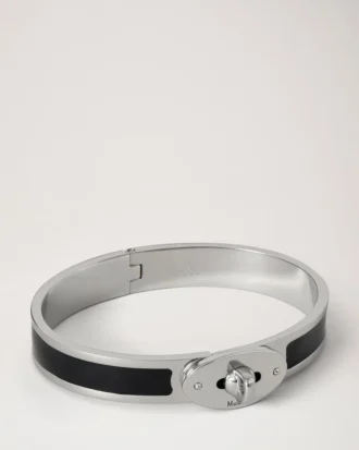 Bayswater Enamel Bracelet Black Stainless Steel & Enamel