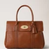 Bayswater in Oak Nvt Classic Tan Leather Bag Mulberry