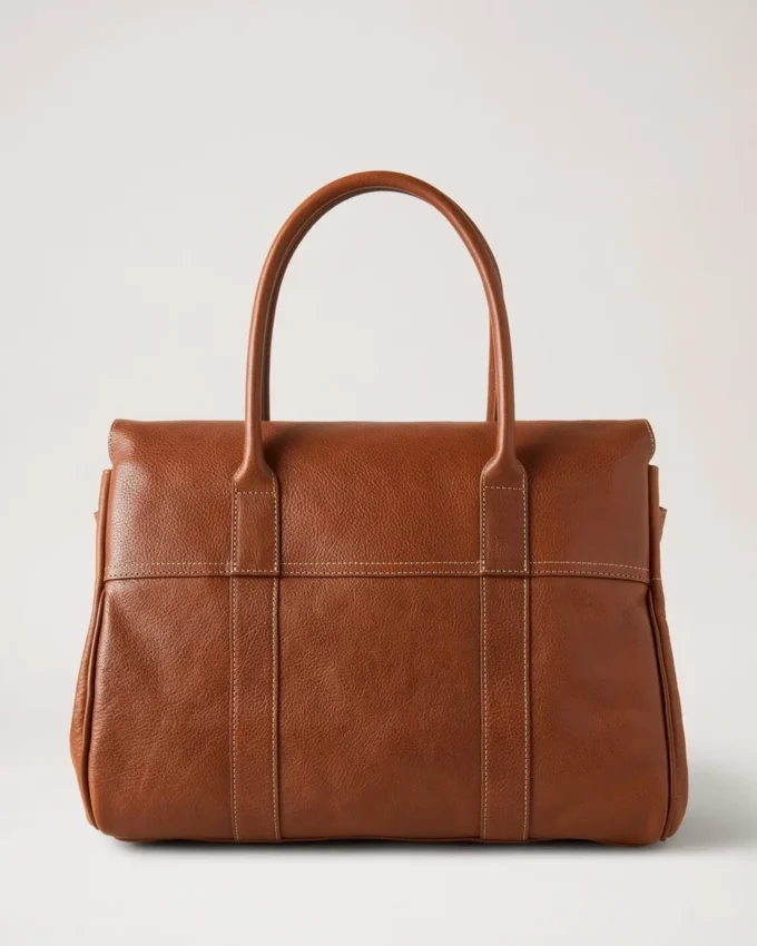 Bayswater in Oak Nvt Classic Tan Leather Bag Mulberry