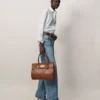 Bayswater in Oak Nvt Classic Tan Leather Bag Mulberry