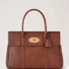Bayswater in Oak Small Classic Grain Leather Bag Mulberry