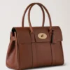 Bayswater in Oak Small Classic Grain Leather Bag Mulberry