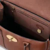 Bayswater in Oak Small Classic Grain Leather Bag Mulberry