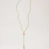 Bayswater Long Necklace Gold Plated Brass Women