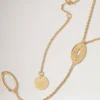Bayswater Long Necklace Gold Plated Brass Women
