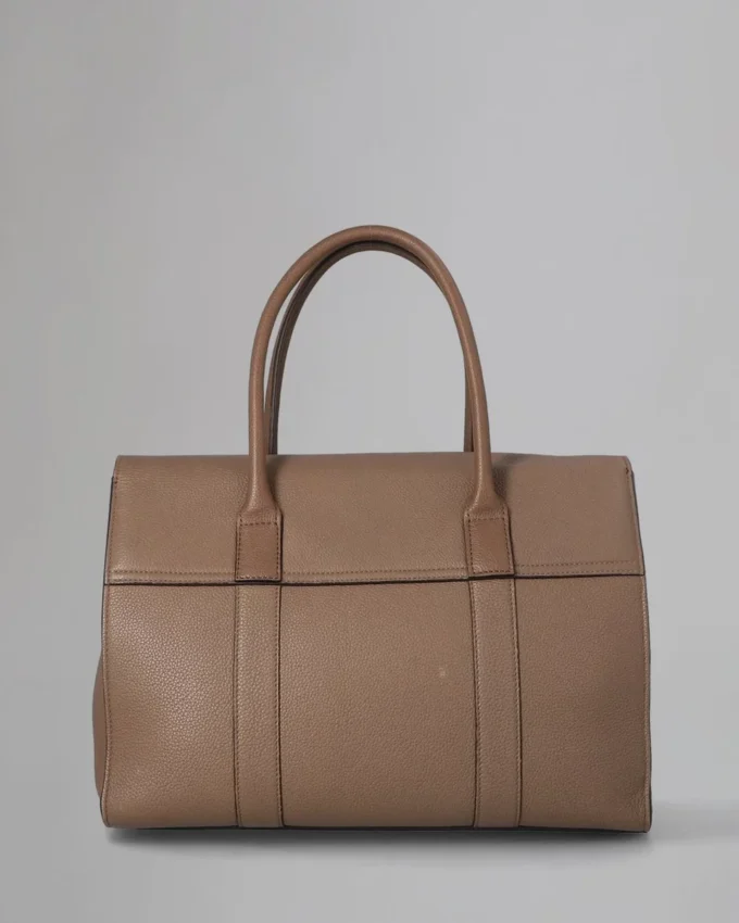 Bayswater Pre-Loved Taupe Classic Grain Pre-Loved Bags