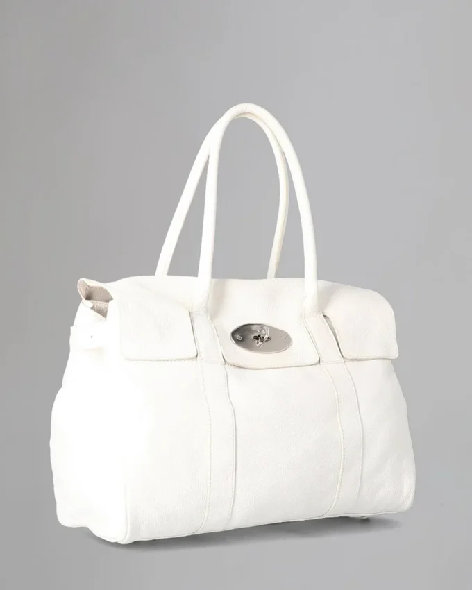 Bayswater Pre-Loved White Soft Tumbled Pre-Loved Bags