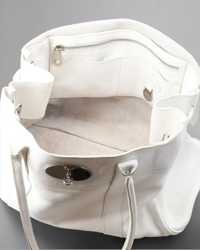 Bayswater Pre-Loved White Soft Tumbled Pre-Loved Bags