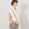 Bayswater Satchel Cashmere Taupe Heavy Grain Women