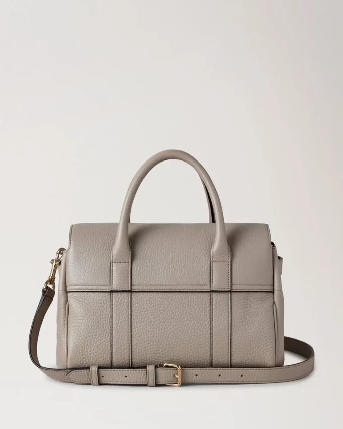 Bayswater Satchel Cashmere Taupe Heavy Grain Women