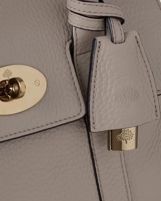 Bayswater Satchel Cashmere Taupe Heavy Grain Women