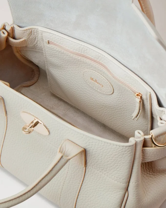 Bayswater Satchel Chalk Heavy Grain Women