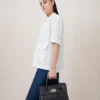 Bayswater Satchel in Black Small Classic Grain Mulberry